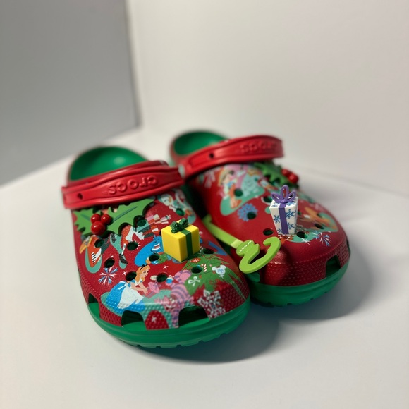 Mickey Mouse & Friends Holiday Christmas CROCS Shoes Disney Mens 10 / women’s 12 - Picture 7 of 16